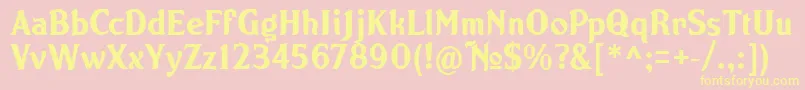 NORTON   Font – Yellow Fonts on Pink Background