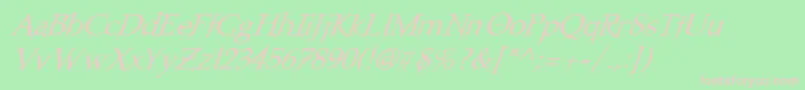 Nosfo    Font – Pink Fonts on Green Background