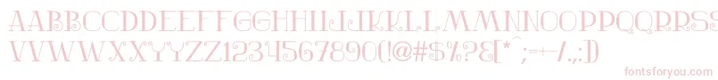 Nostalgic Font – Pink Fonts on White Background