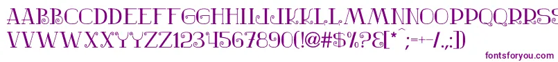 Nostalgic-fontti – violetit fontit