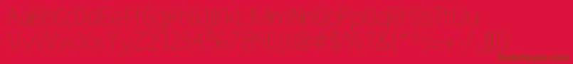 Nothing Special   Demo Font – Brown Fonts on Red Background