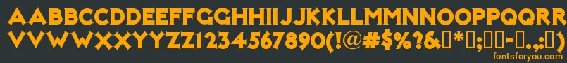 Шрифт NOTMK    – оранжевые шрифты на чёрном фоне