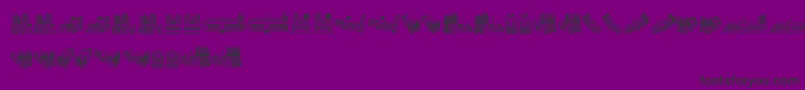 NotreDamedeParis-Schriftart – Schwarze Schriften auf violettem Hintergrund