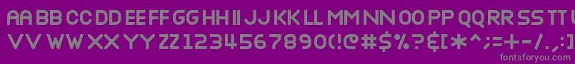 NOTTB    Font – Gray Fonts on Purple Background