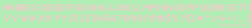 NOTTB    Font – Pink Fonts on Green Background