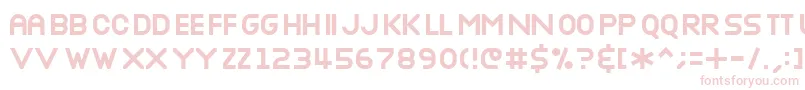 NOTTB    Font – Pink Fonts on White Background