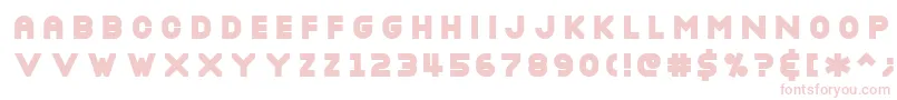 NOTTBL  -Schriftart – Rosa Schriften auf weißem Hintergrund