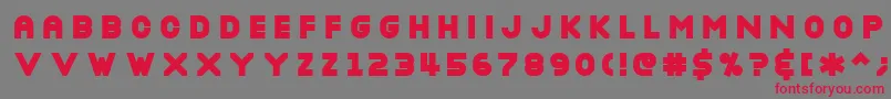 NOTTBL   Font – Red Fonts on Gray Background