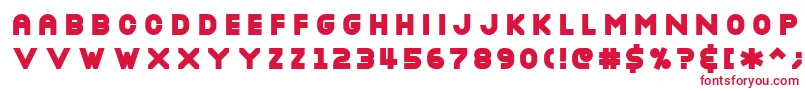 NOTTBL   Font – Red Fonts on White Background