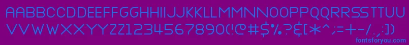 NOTTKE   Font – Blue Fonts on Purple Background