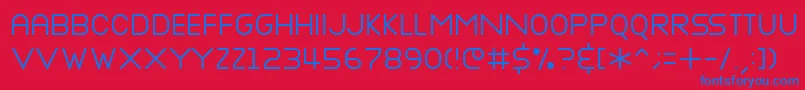 NOTTKE   Font – Blue Fonts on Red Background