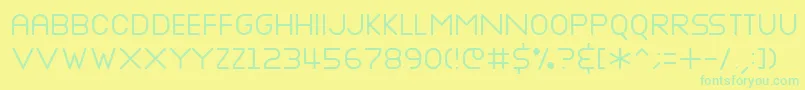 NOTTKE   Font – Green Fonts on Yellow Background