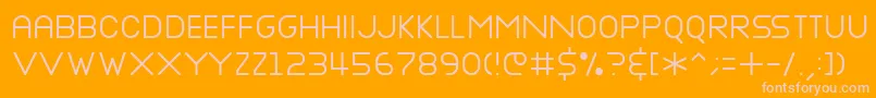 NOTTKE   Font – Pink Fonts on Orange Background