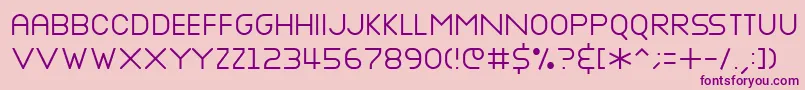 NOTTKE   Font – Purple Fonts on Pink Background