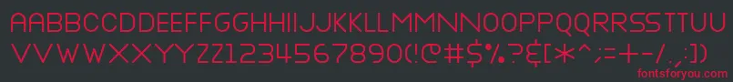 NOTTKE   Font – Red Fonts on Black Background