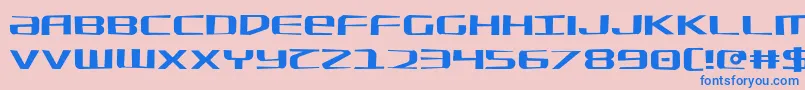 SdfJagged Font – Blue Fonts on Pink Background