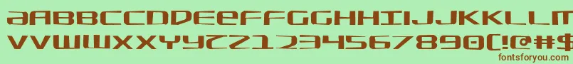 SdfJagged Font – Brown Fonts on Green Background