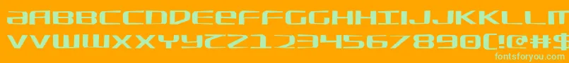 SdfJagged Font – Green Fonts on Orange Background