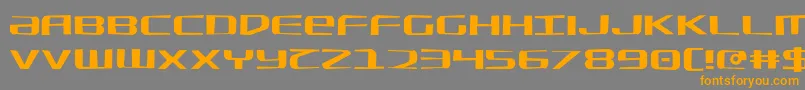 SdfJagged Font – Orange Fonts on Gray Background