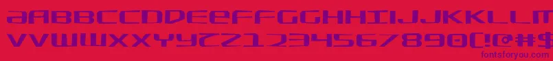 SdfJagged Font – Purple Fonts on Red Background