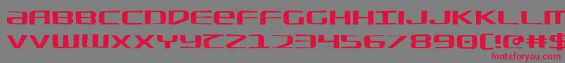 SdfJagged Font – Red Fonts on Gray Background