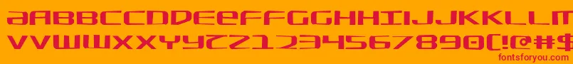 SdfJagged Font – Red Fonts on Orange Background