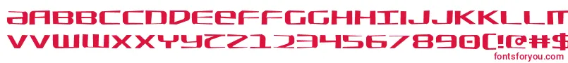 フォントSdfJagged – 赤い文字