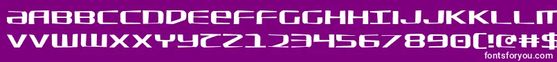 SdfJagged Font – White Fonts on Purple Background