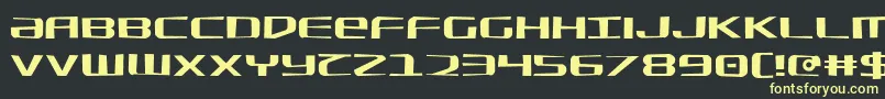 SdfJagged Font – Yellow Fonts on Black Background