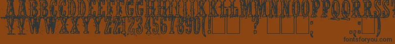 Notwell Font – Black Fonts on Brown Background