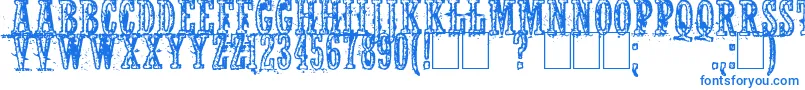 Notwell Font – Blue Fonts on White Background