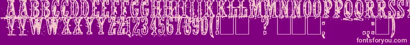 Notwell Font – Pink Fonts on Purple Background