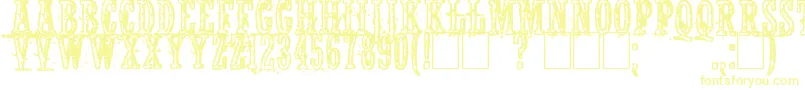 Notwell Font – Yellow Fonts on White Background