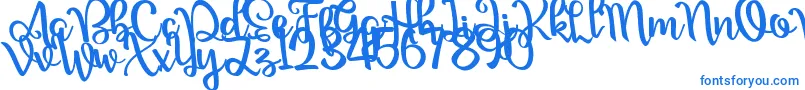 Шрифт Nour Manise – синие шрифты