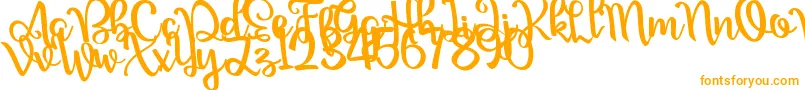 Nour Manise-Schriftart – Orangefarbene Schriften