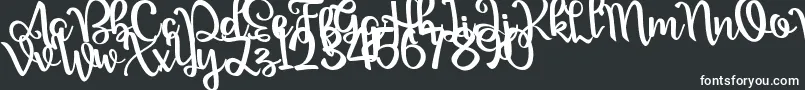 Шрифт Nour Manise – белые шрифты