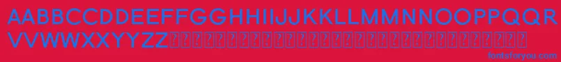 Novah Font Font – Blue Fonts on Red Background