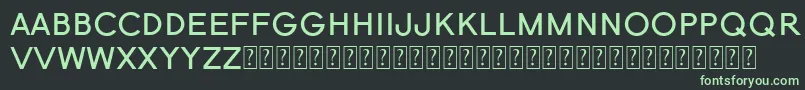 Novah Font-fontti – vihreät fontit mustalla taustalla