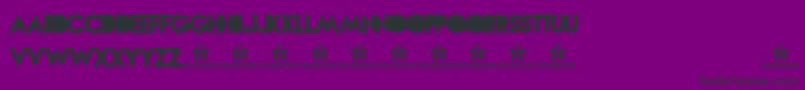 フォントNOVASOLID TRIAL    – 紫の背景に黒い文字