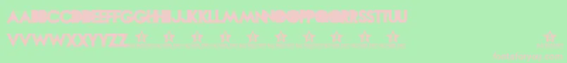 フォントNOVASOLID TRIAL    – 緑の背景にピンクのフォント