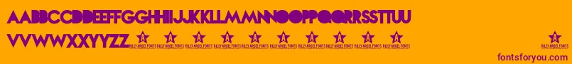 NOVASOLID TRIAL    Font – Purple Fonts on Orange Background