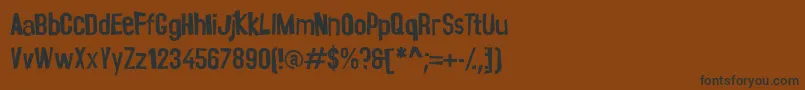 November Rain Font – Black Fonts on Brown Background