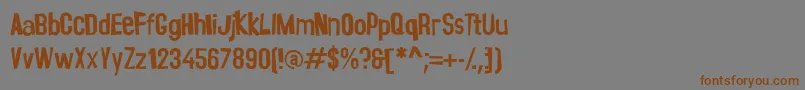 November Rain Font – Brown Fonts on Gray Background