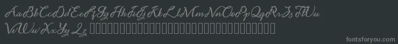 Noviyani Demo Font – Gray Fonts on Black Background