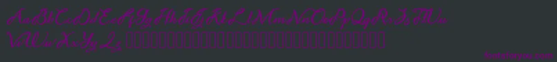 Noviyani Demo Font – Purple Fonts on Black Background