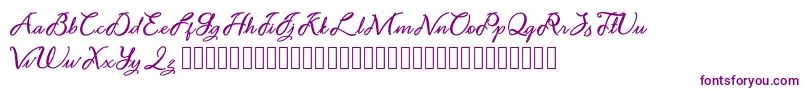 フォントNoviyani Demo – 紫色のフォント