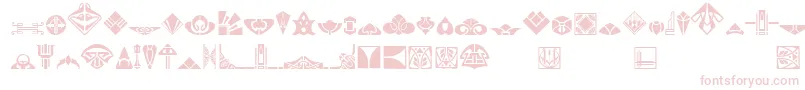 Novo Deco Ornaments Font – Pink Fonts