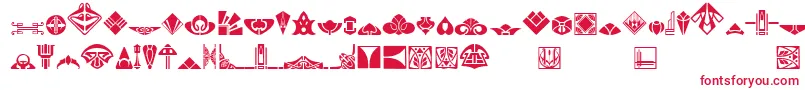 Novo Deco Ornaments Font – Red Fonts