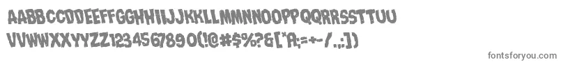 Шрифт Nightmarealleyrotate – серые шрифты на белом фоне