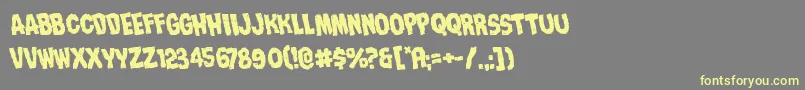 Nightmarealleyrotate Font – Yellow Fonts on Gray Background